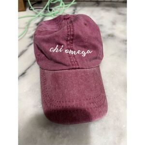 Chi Omega Ball Cap Hat Adjustable Baseball Adams